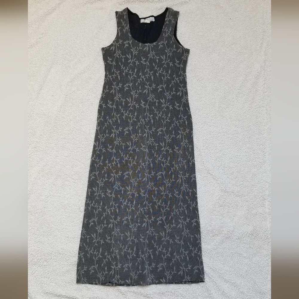 Sleeveless Silver Midi